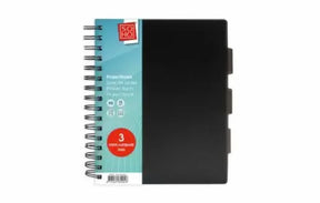 Soho projectboek a5 zwart 3tabs 200vel
