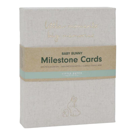Little dutch mijlpaal kaarten 'mijn eerste jaar' baby bunny fsc