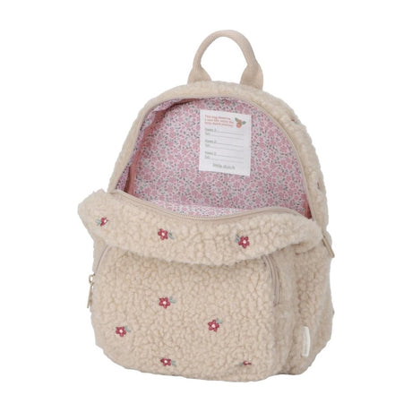 Sac à dos en peluche Little Dutch sable