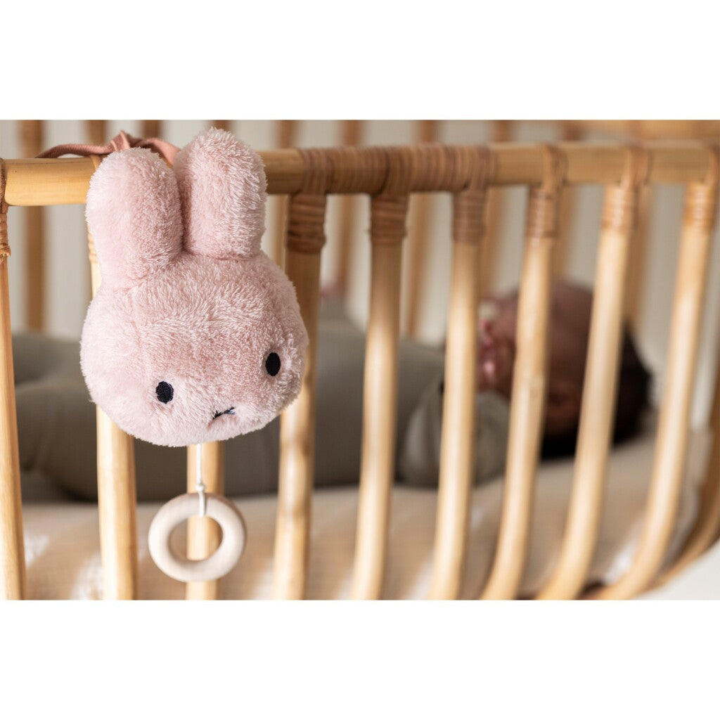 Boîte à musique pelucheuse Miffy rose