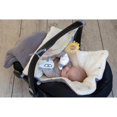 Tiamo Miffy tendeur de chariot moelleux bleu