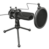 Trust GXT 232 Mantis microphone de streaming USB noir