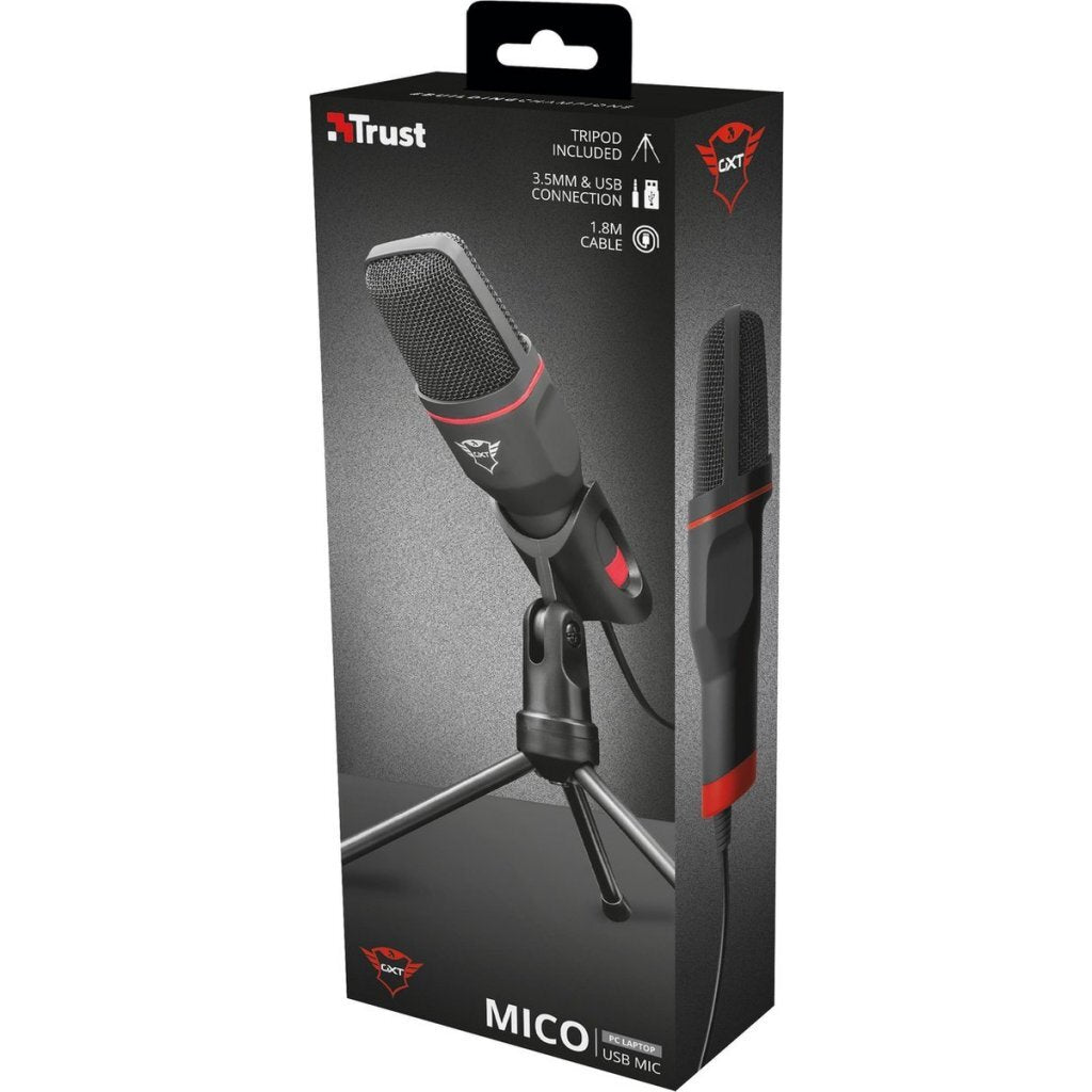 Trust GXT 212 MICO USB Microfono nero rosso