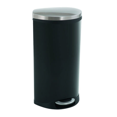 Eko shell bin poubelle à pédale 30l noir