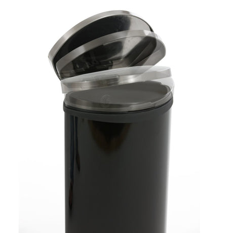Eko shell bin poubelle à pédale 30l noir
