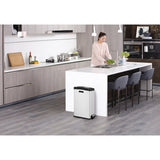 Eko rejoice poubelle à pédale 30l blanc