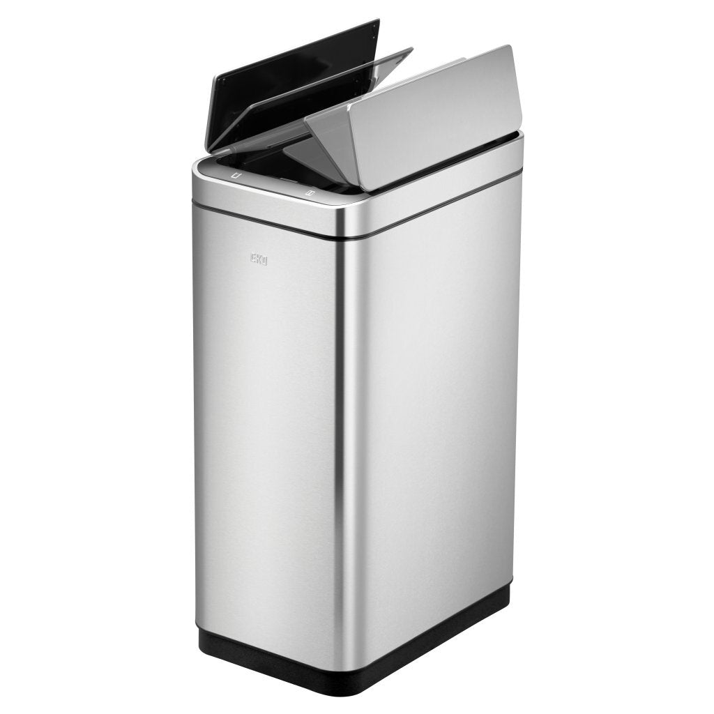 Poubelle Eko Deluxe Phantom Sensor 30l en acier inoxydable mat