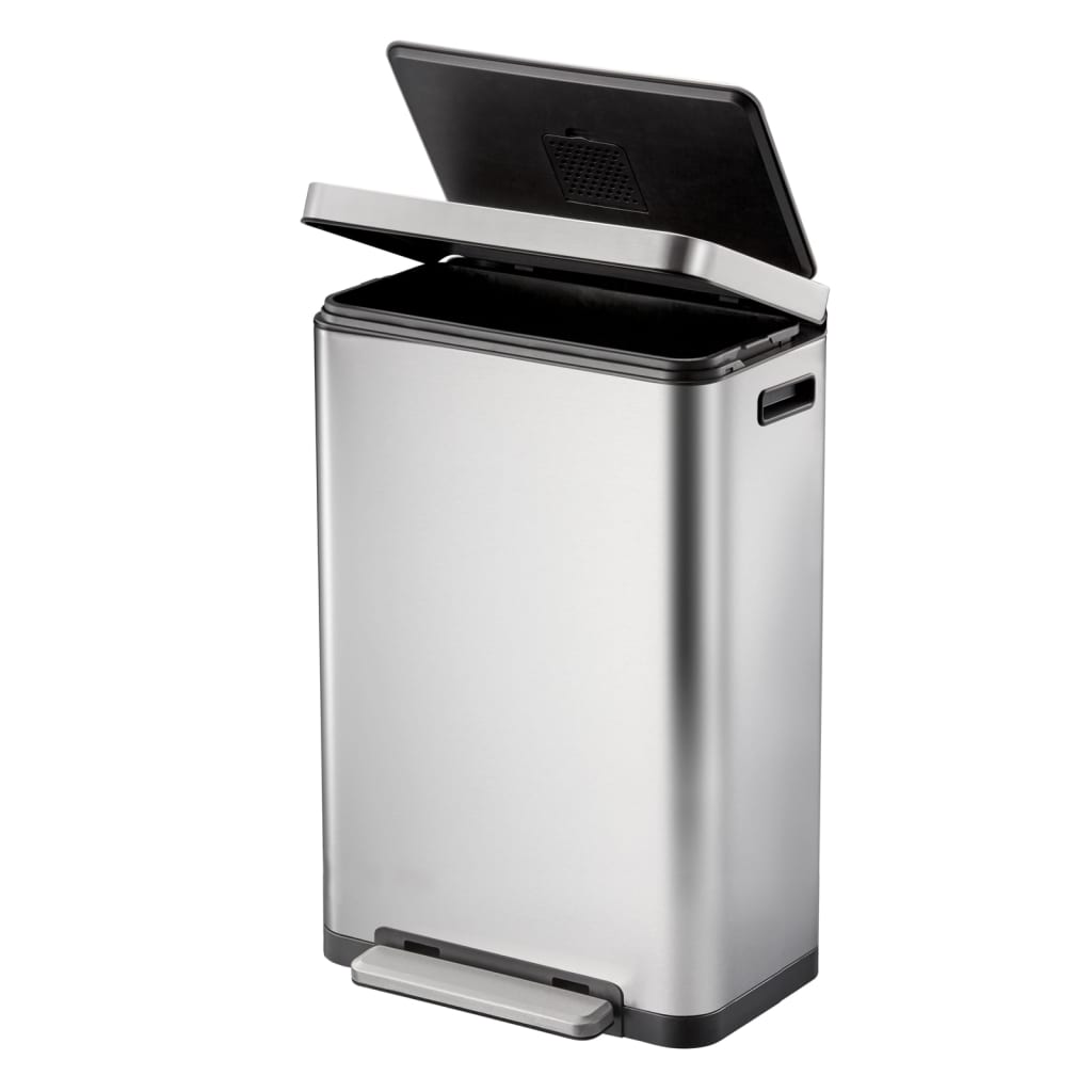 Eko Pedal Bin X-Cube 30 L Matzilverklegente
