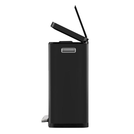 Eko x-cube poubelle à pédale 2x20l noir