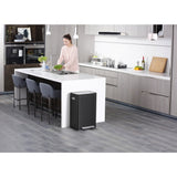 Eko x-cube poubelle à pédale 2x20l noir