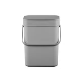 Eko eko puro ii foodwaste caddy afvalemmer 5l grijs