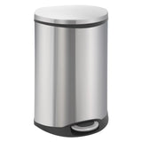 Eko Pedal Bin Shell 50 L Mat argent coloré