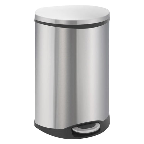 Eko Pedal Bin Shell 50 L Mat argent coloré
