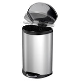 Eko Pedal Bin Shell 50 L Mat argent coloré