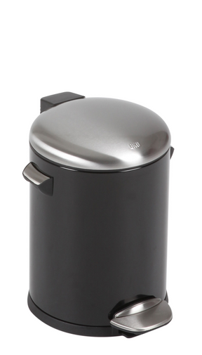 Poubelle à pédale Eko belle deluxe 5l - noir