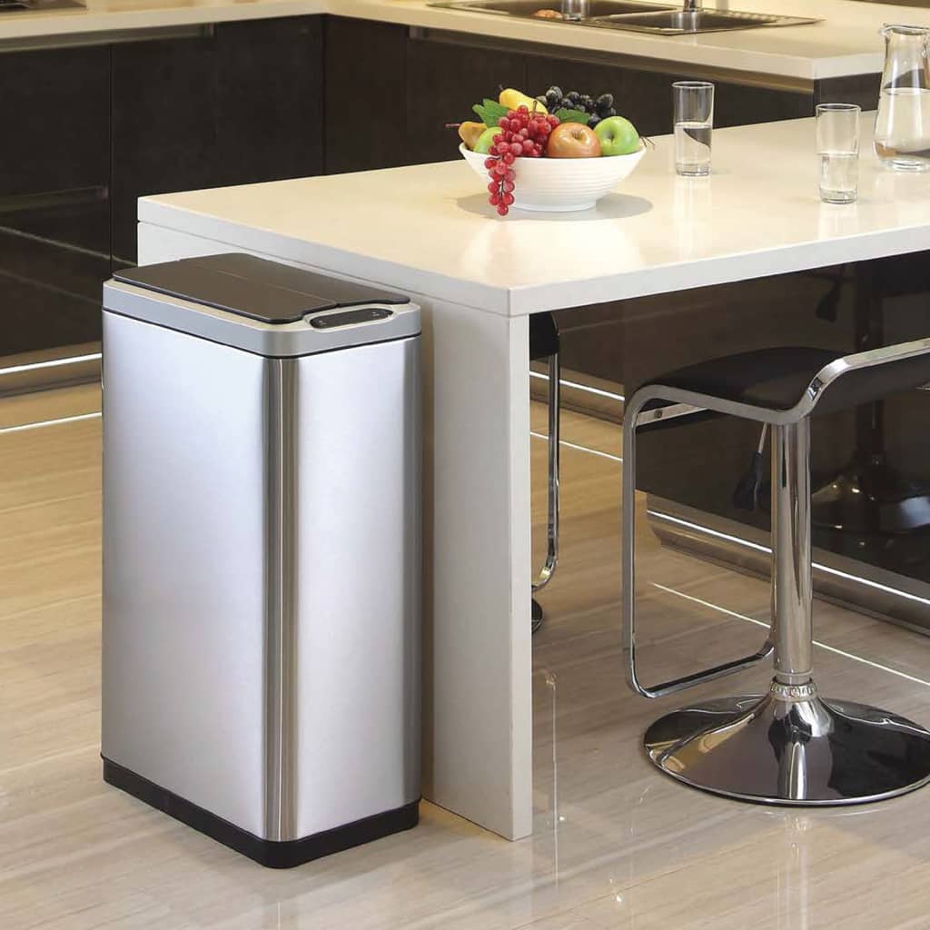 Eko Eko garbage can with sensor phantom 2x20 l Matt silver -colored