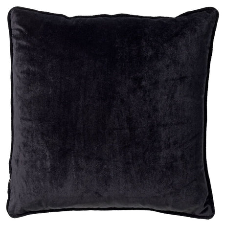 Coussin décoratif finlandais décor hollandais 45x45 cm corbeau