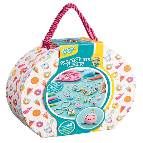 Valise artisanale Totum bijoux kawaii, confection de bracelets - sweet charm factory - jouets créatifs pour filles à partir de 5 ans astuce cadeau