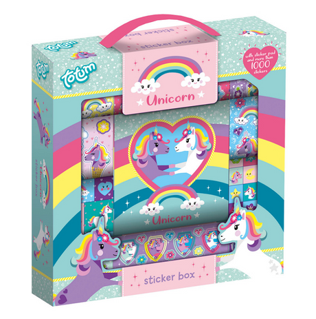 Ensemble d'autocollants licorne Totum grand