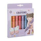 Crayons de cire Little Dutch rose 8 pièces | 3 pièces