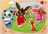 Bambolino bing puzzle en bois avec grandes figures - jouets éducatifs apprendre à puzzler - jouets