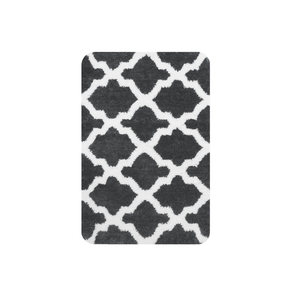 Tapis de bain maison hollandaise toulon 60x90 cm noir