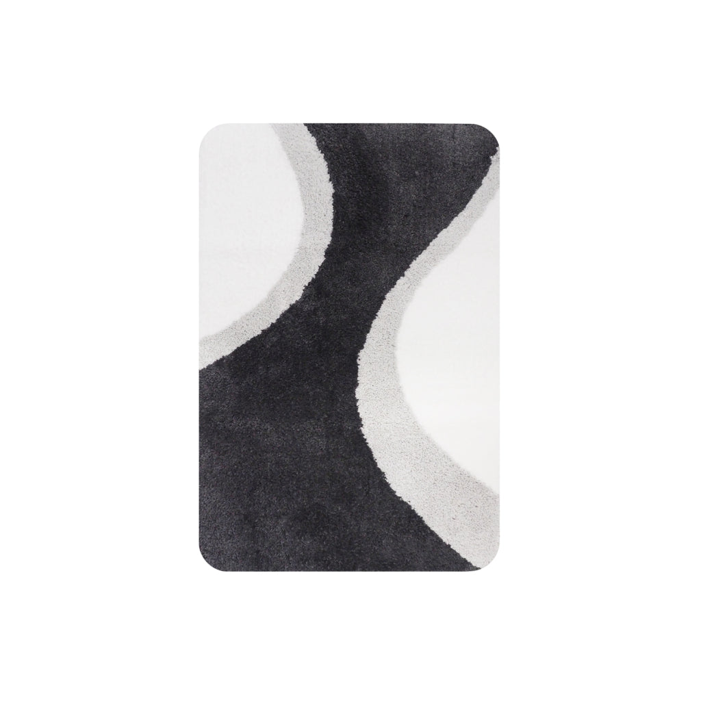 Tapis de bain maison hollandaise metz 60x90 cm gris