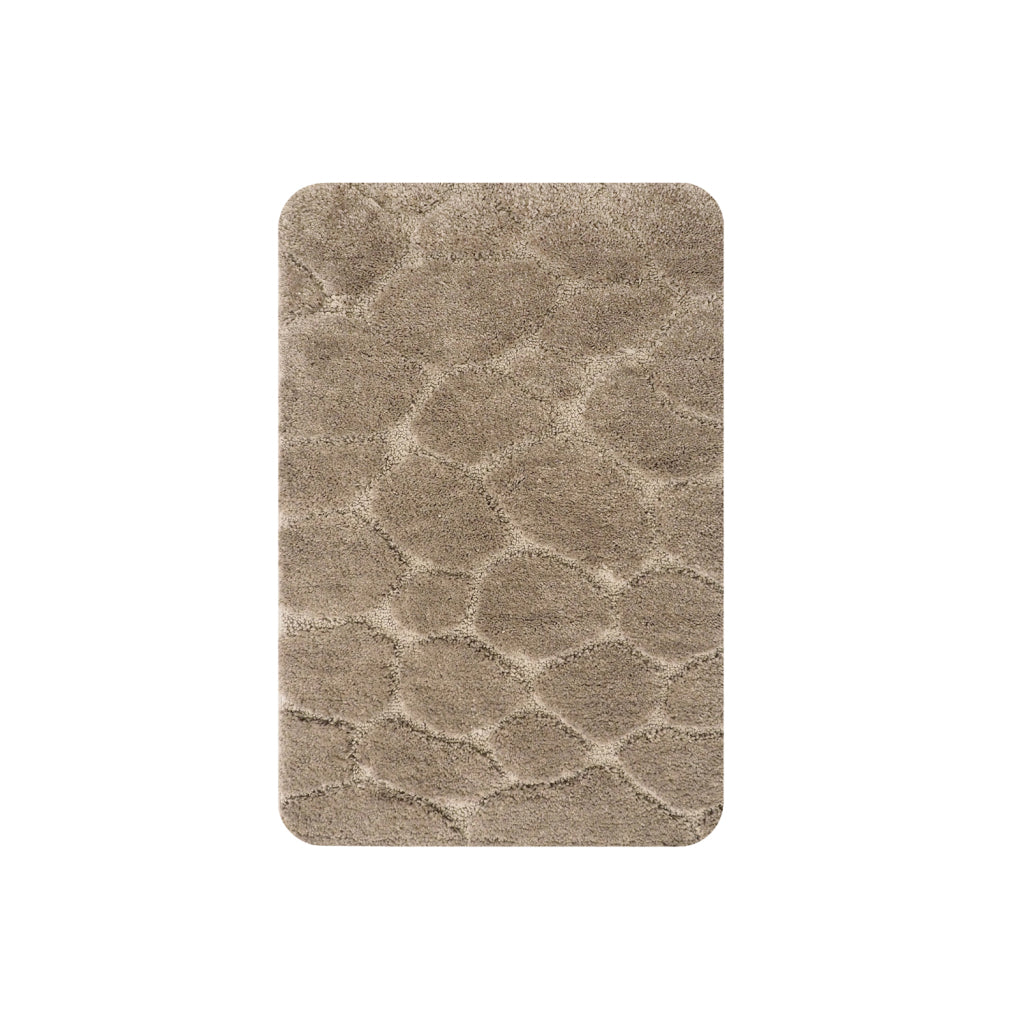 Tapis de bain maison hollandaise calais 60x90 cm gris