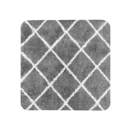 Dutch House Menton tapis de toilette pour toilettes suspendues 60x60cm gris