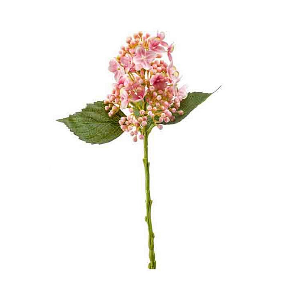 Grunnleggende kunstig blomster Hortensia 38 cm rosa