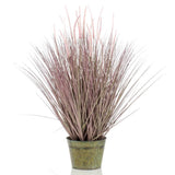 Plante artificielle émeraude dans le pot de zinc lampoetssergras 99 cm