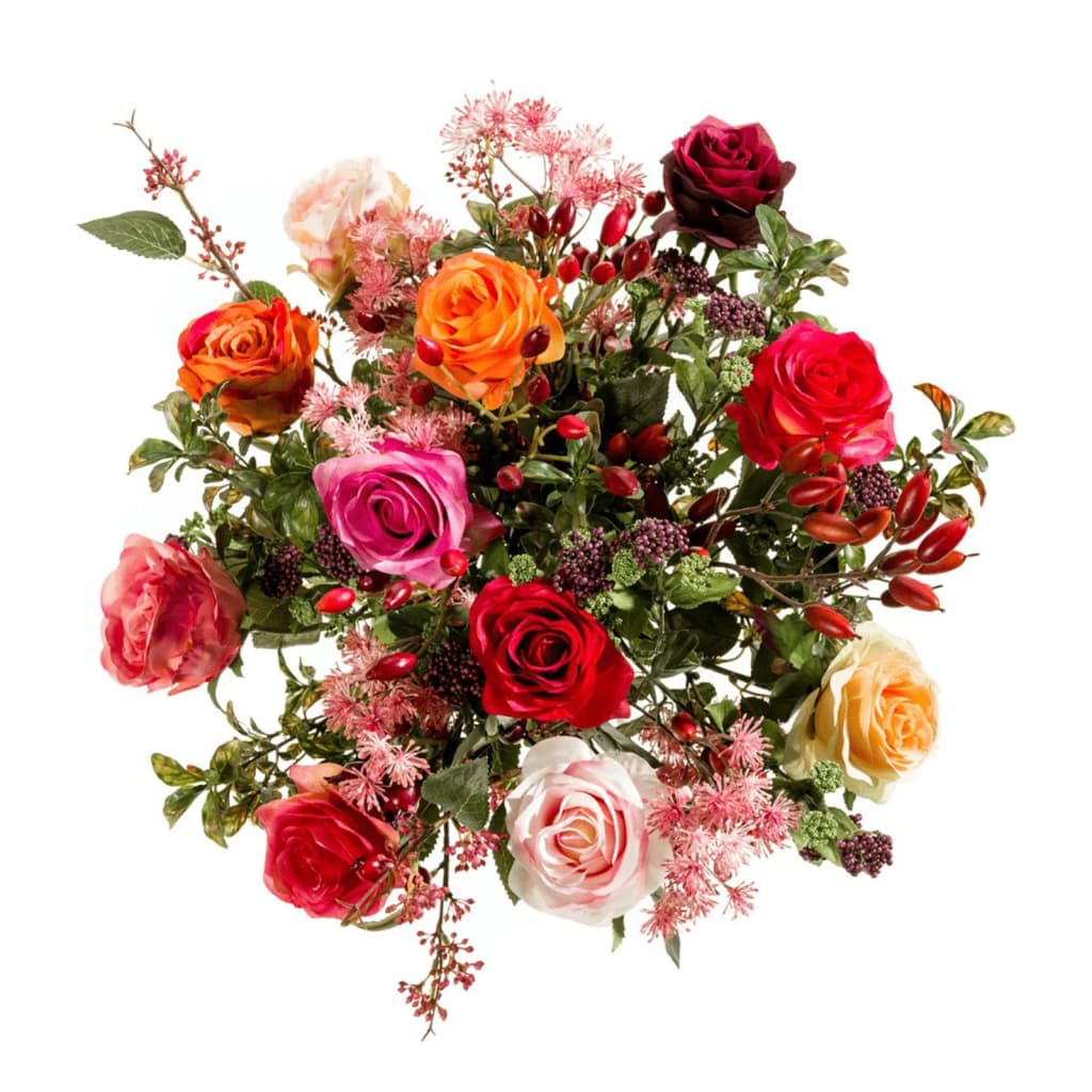 Emerald Kunstbouette Flame Roses