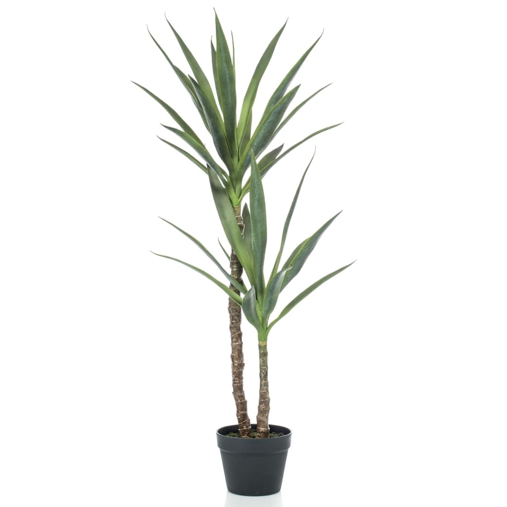 Plante d'art émeraude en pot yucca 110 cm