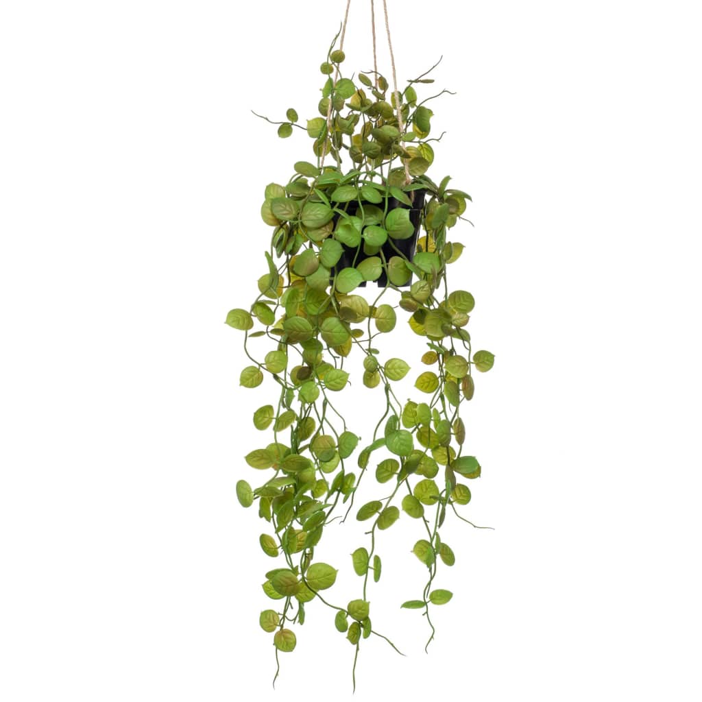 Plante artificielle émeraude suspendue dans une plante de lanterne en pot 50 cm