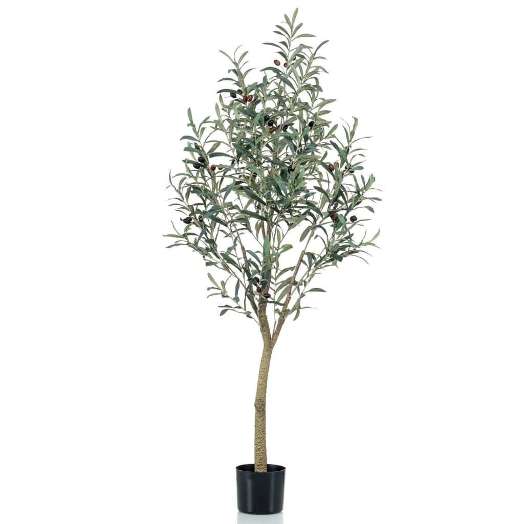 Plant artificiel émeraude dans l'olivier en plastique en plastique 140 cm