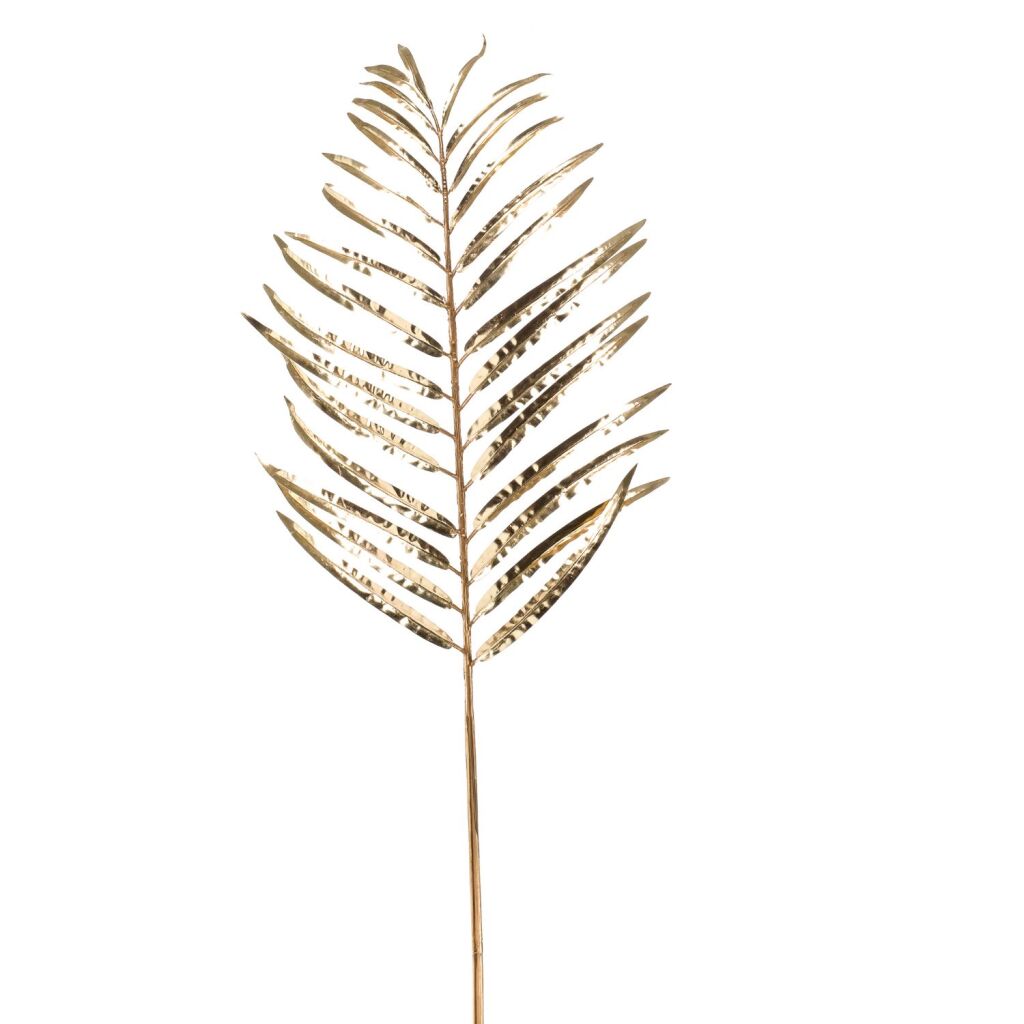 Basic Artificial Flower Palm Palm Leaf Gold 85 cm