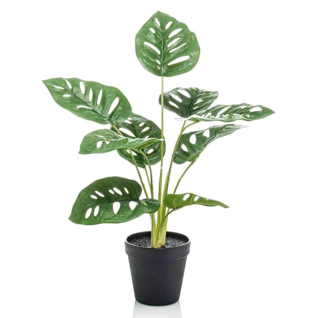 Plante d'art émeraude à Pot Monkey Monstera Struik 43 cm