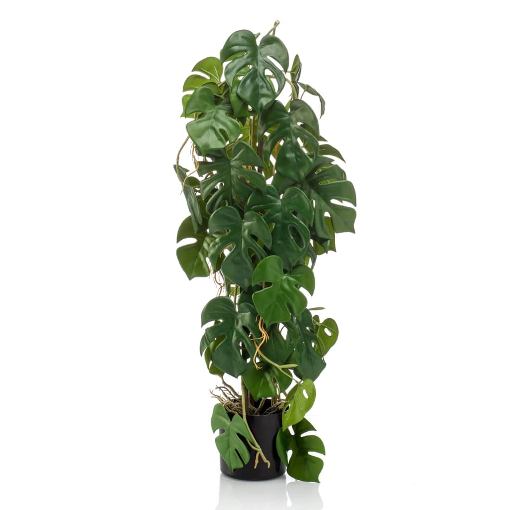 Plante d'art émeraude en pot monstera 75 cm