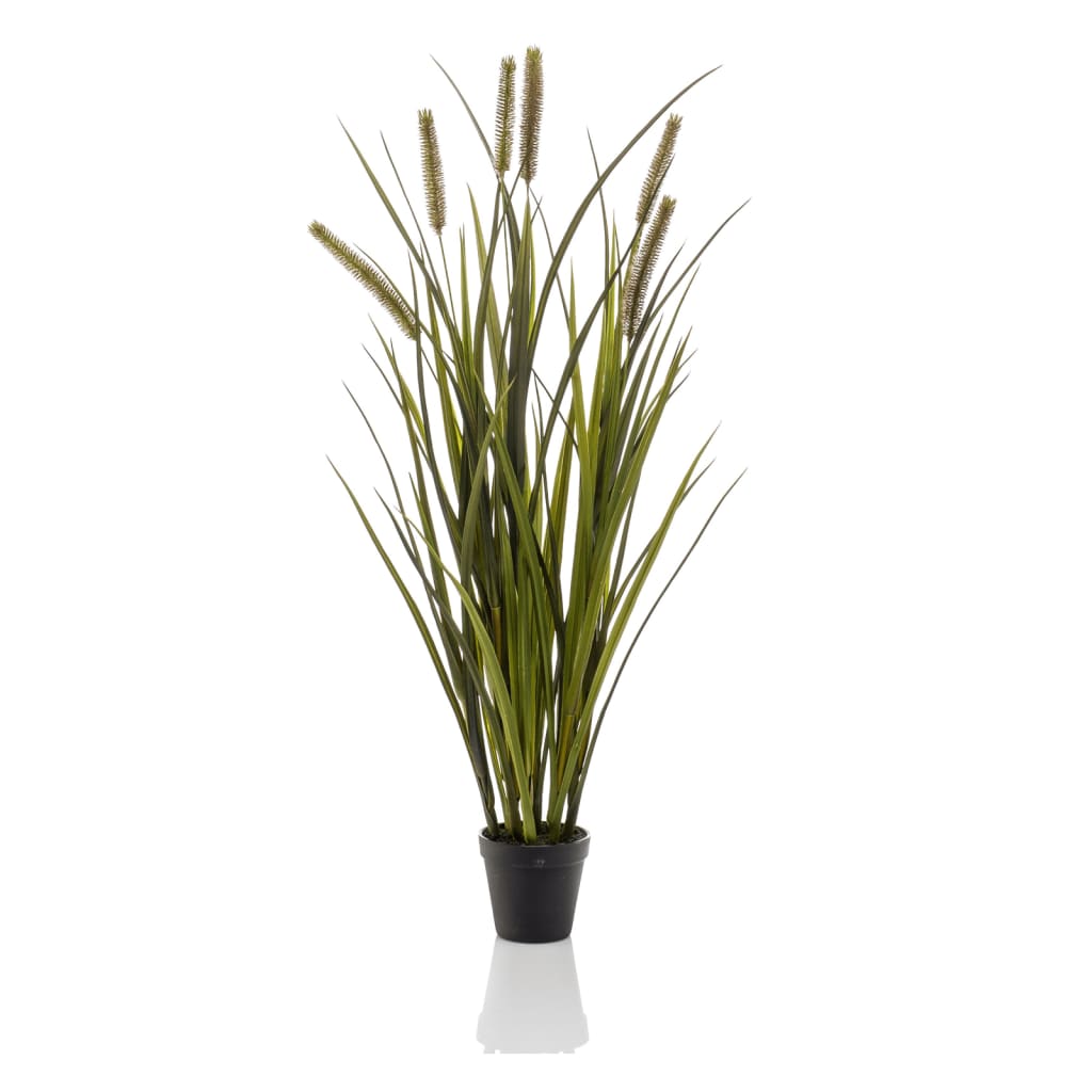 Emeraud Emerald Art Plante dans Pot Cat Tail Grass 85 cm