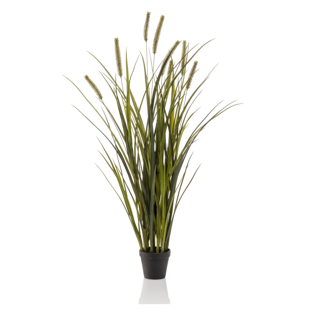 Emerald Emerald Art Plante dans Pot Cat Tail Grass 100 cm