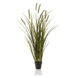 Plant artificiel émeraude dans le pot de la queue de chat 100 cm