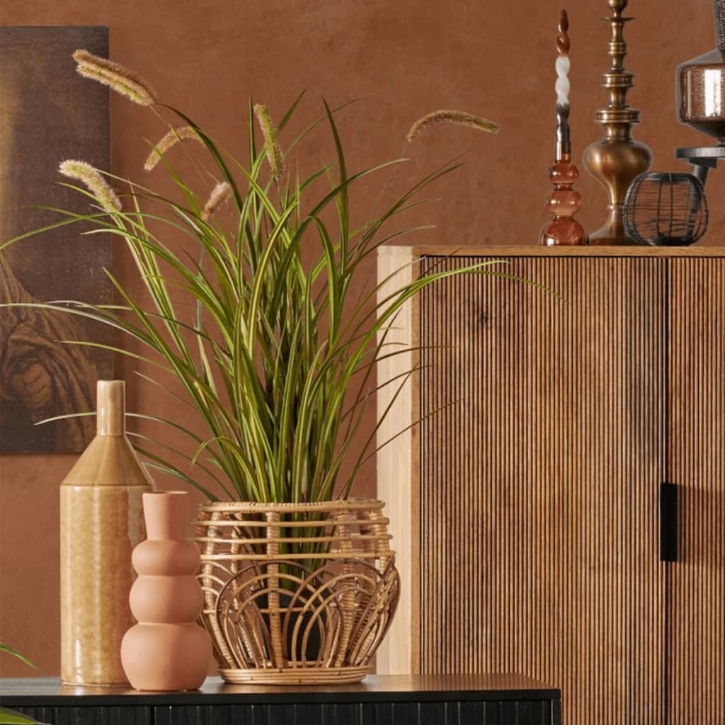 Plant artificiel émeraude dans le pot de la queue de chat 100 cm