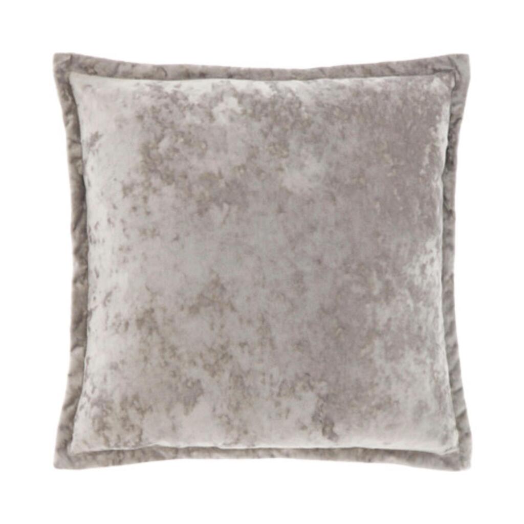 Autres marques unique living coussin tatum 45x45 cm chateau gris coton