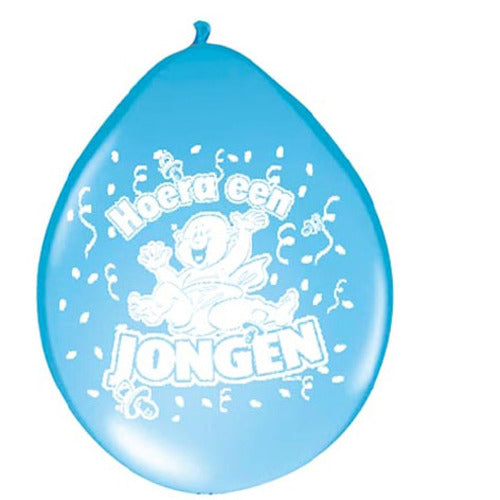 Ballons Hourra un garçon, 8pcs.