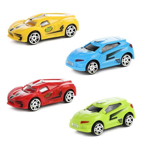Mallette collector Turbo Racers avec voitures et tapis de jeu, 6 pièces.