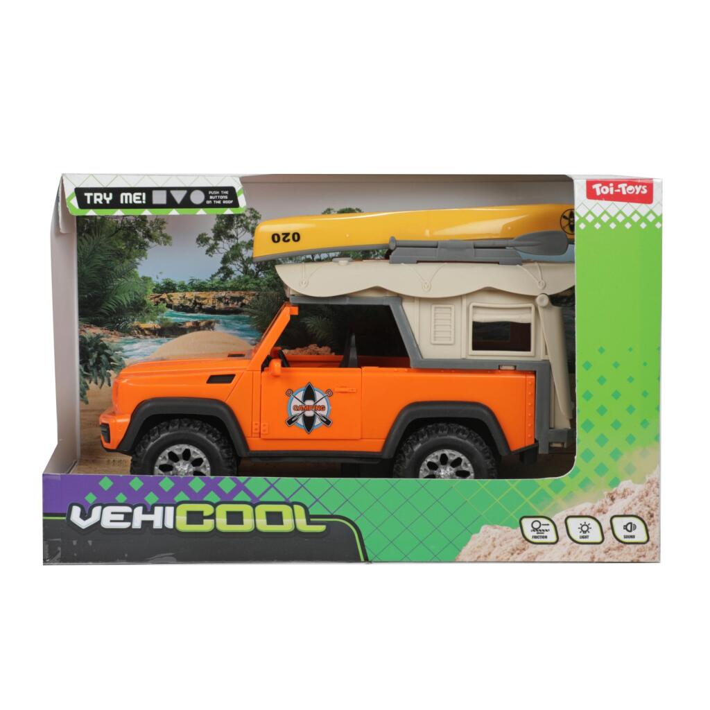 Toi-Toys Animal World Jeep en Kano met Licht en Geluid