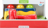 Banc marteau petites étoiles avec 3 boules hochet