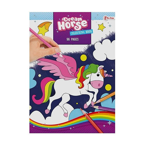 Livre de coloriage cheval de rêve licorne 96 pages