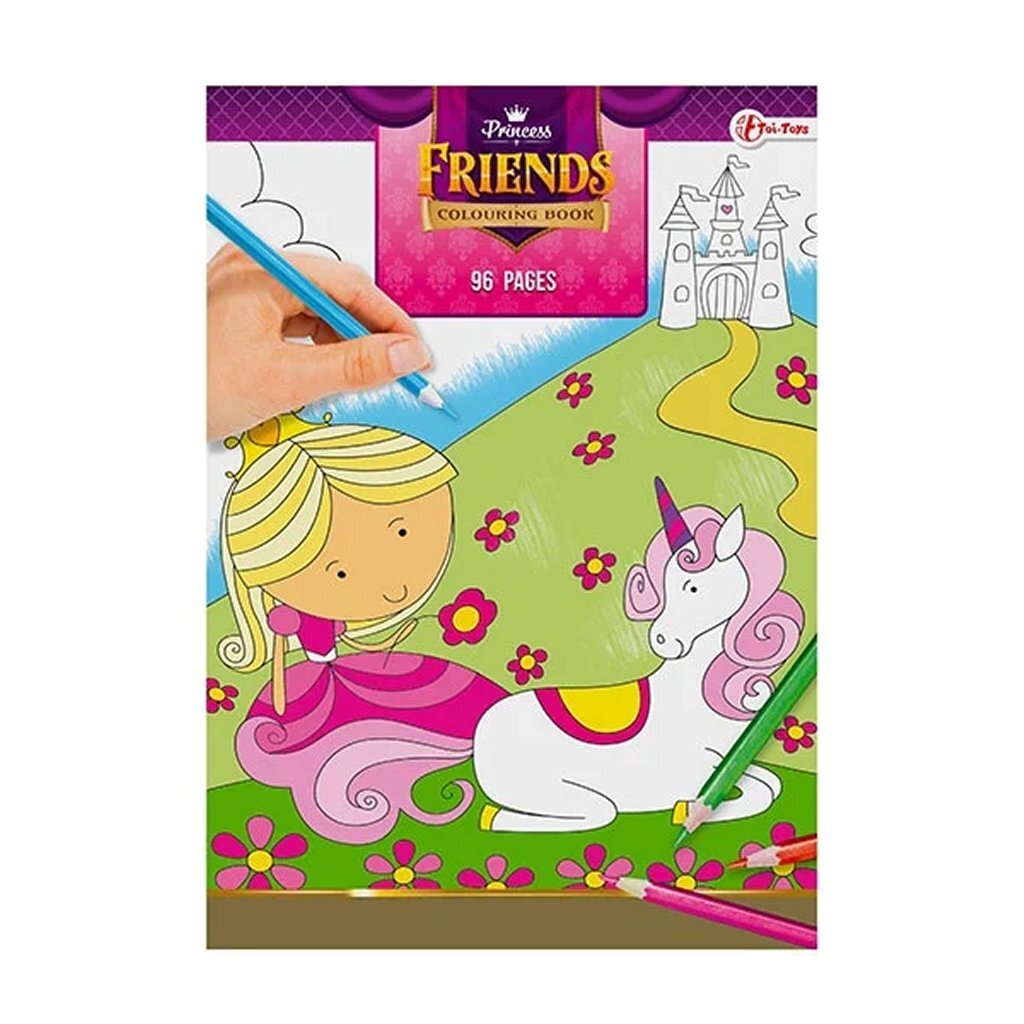 Princess friends kleurboek 96 bladzijden