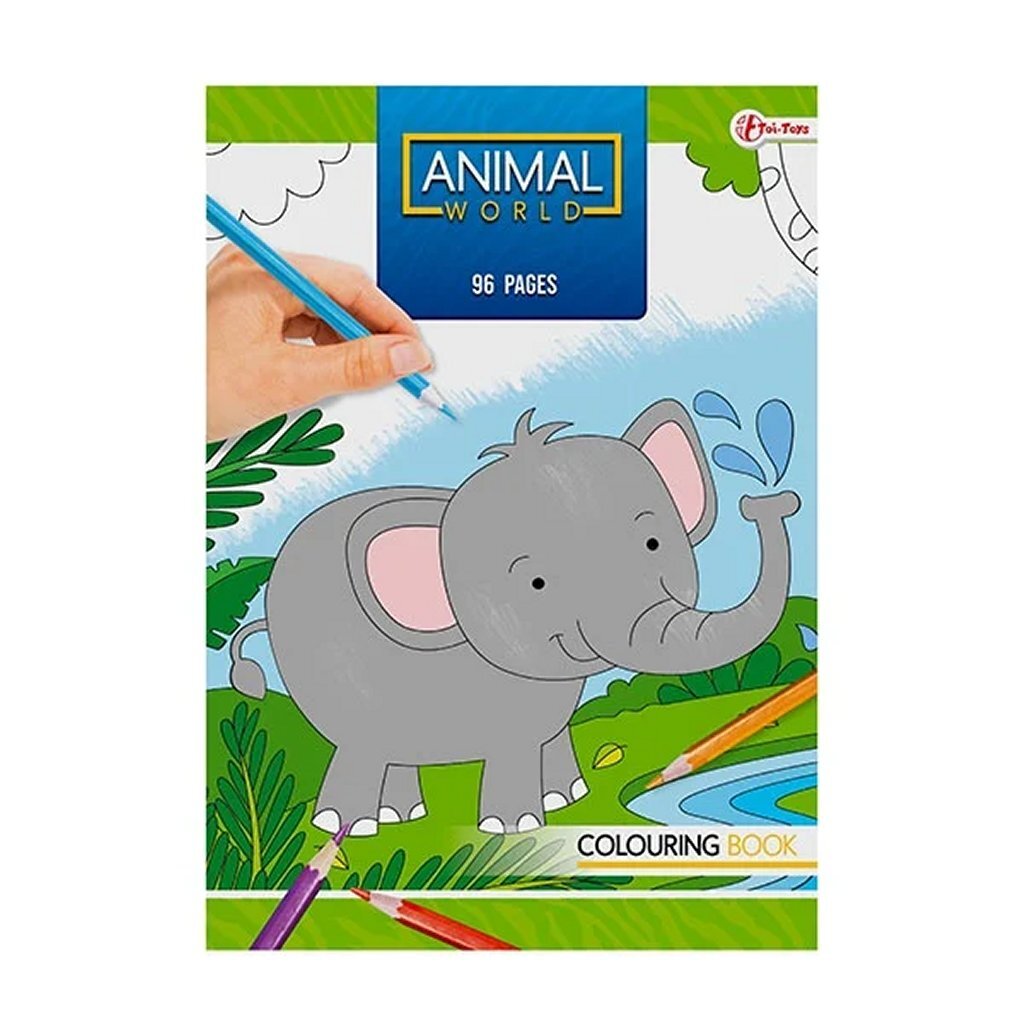 Livre de coloriage du monde animal, animaux sauvages, 96 pages